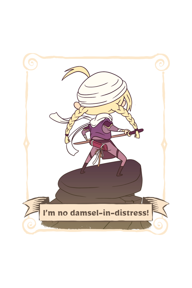Women 'I'm no Damsel in Distress' T-shirt