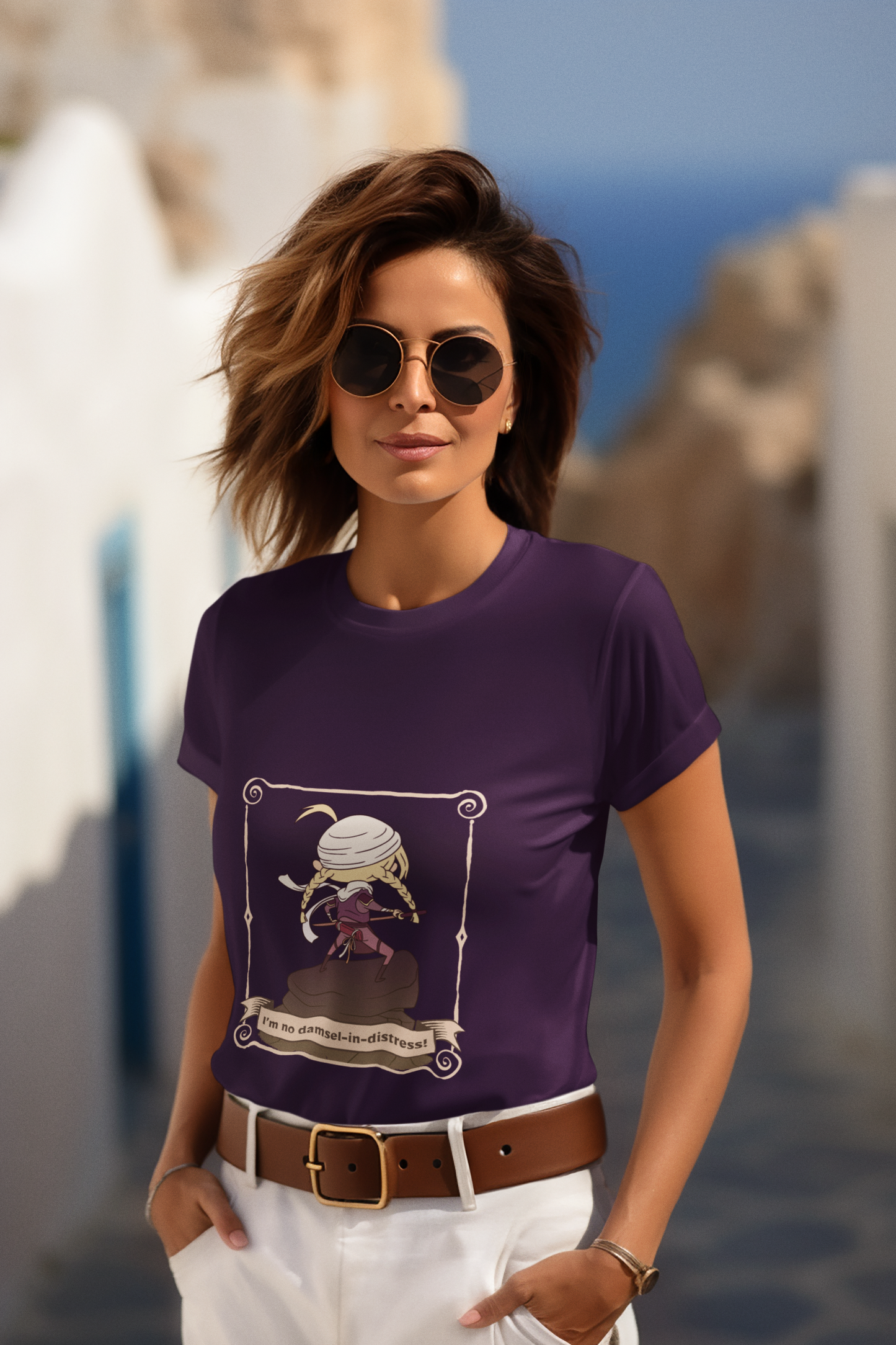 Women 'I'm no Damsel in Distress' T-shirt