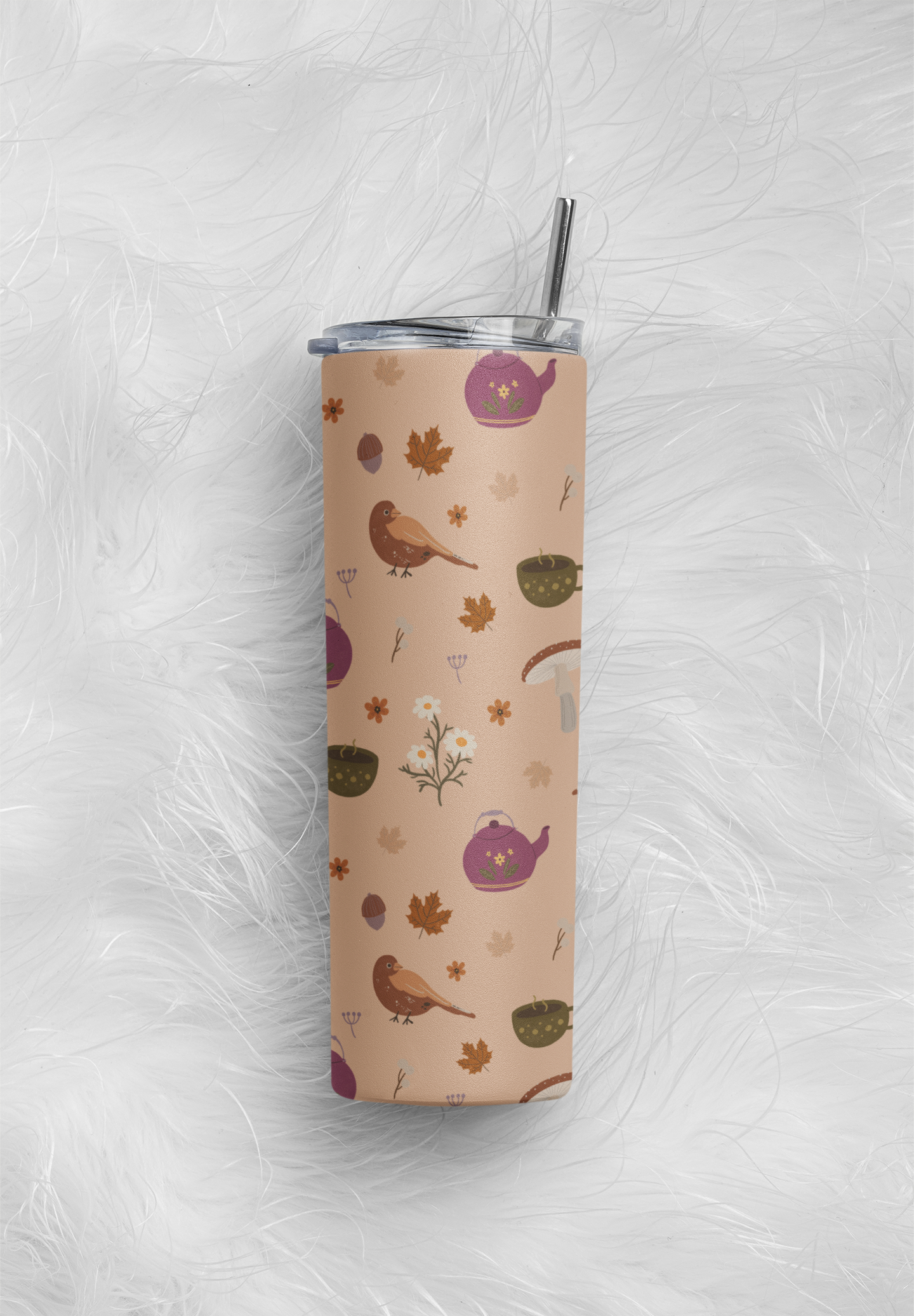 Eco-Friendly Tumbler Bottle - Mushrooms