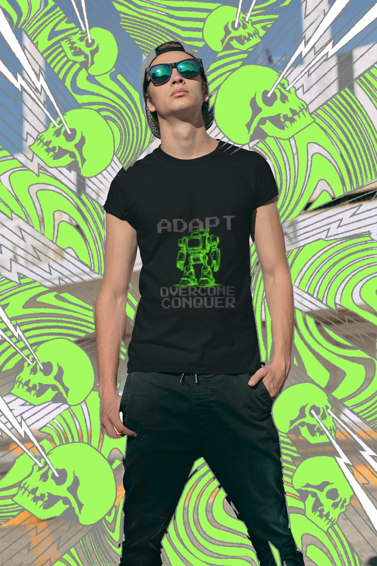 Unisex 'Adapt Overcome Conquer' T-shirt