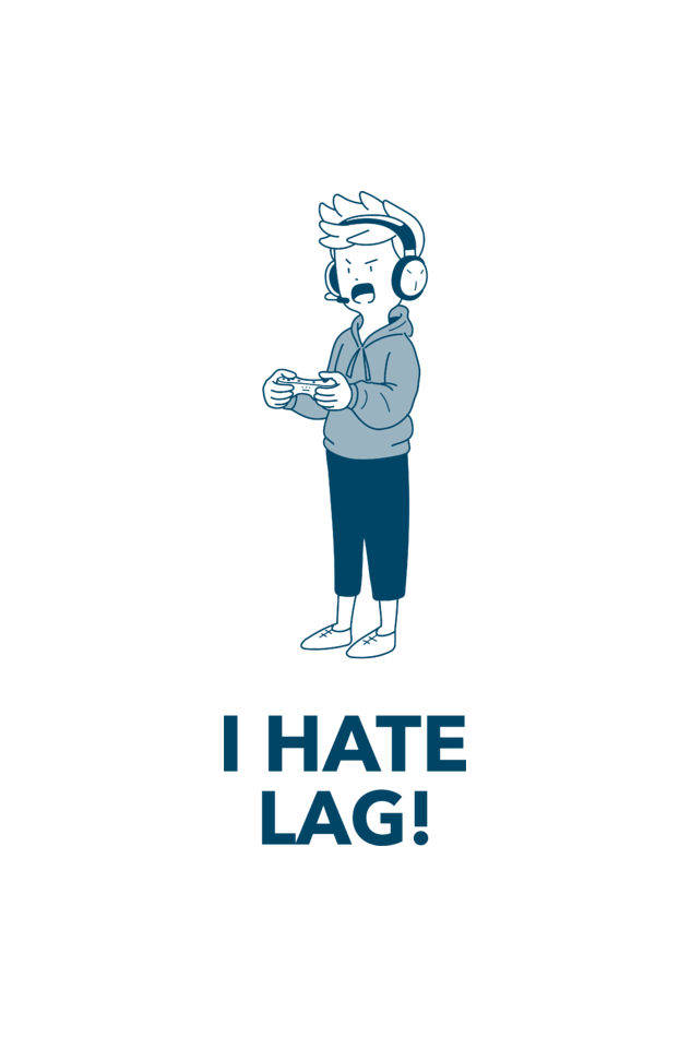 Unisex 'I Hate lag!' T-shirt