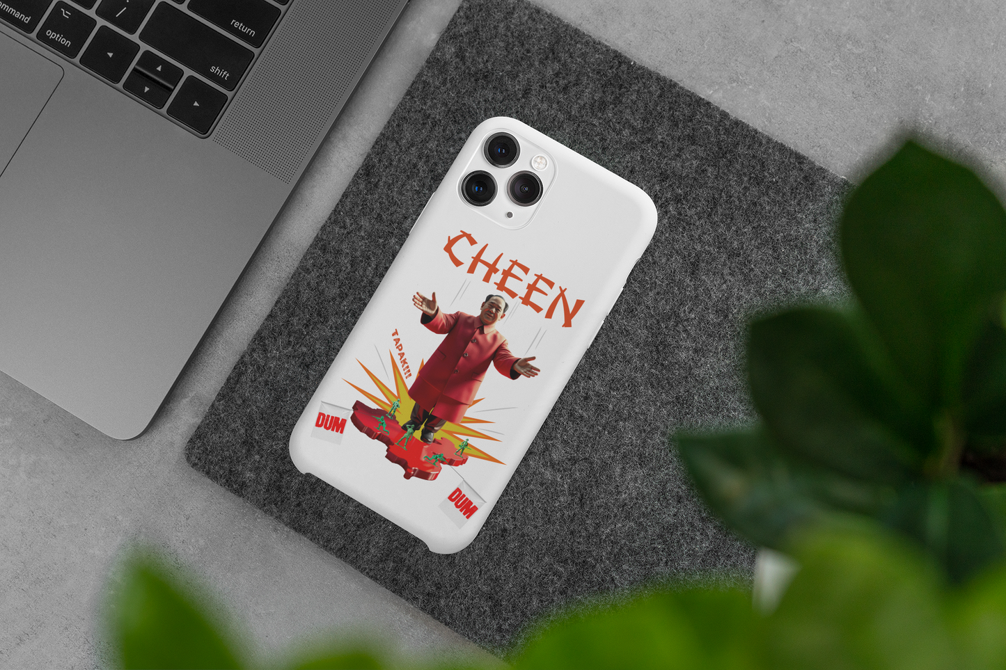Iphone 15 Pro phone case 'Cheen Tapak Dum Dum'