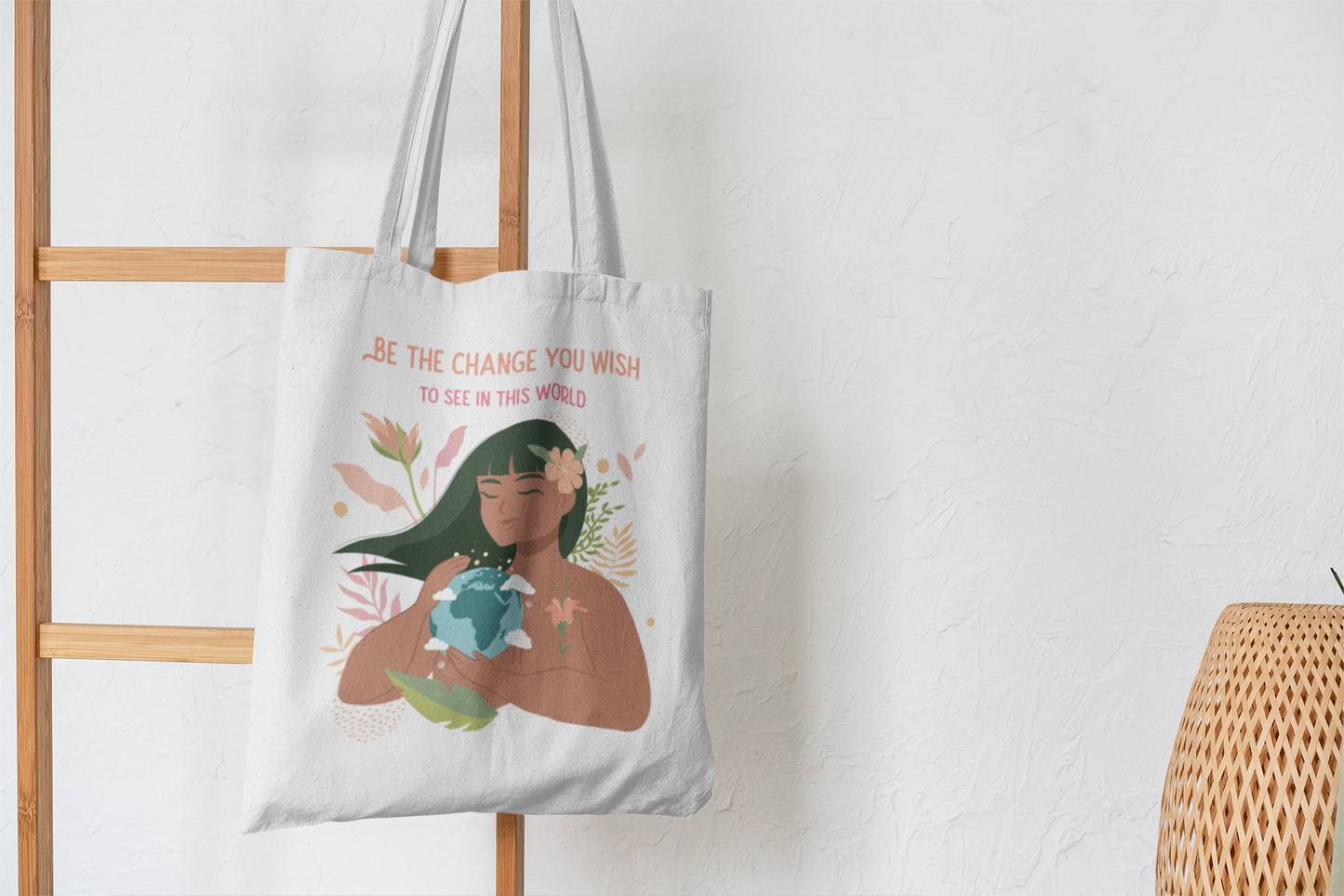 Eco-Friendly Tote Bag (Be The Change)