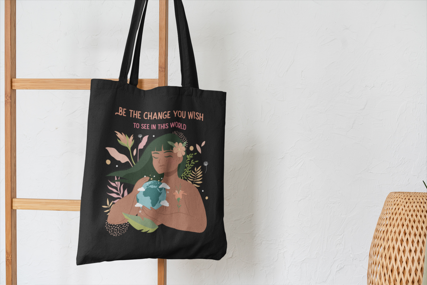 Eco-Friendly Tote Bag (Be The Change)